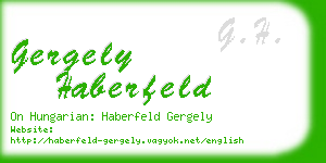 gergely haberfeld business card